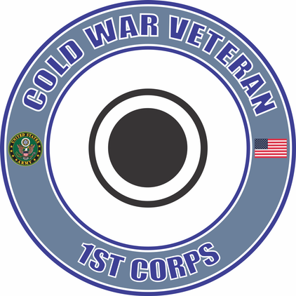 U.S. Army Cold War 1st Corps Veteran Decal