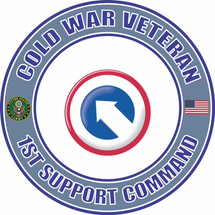 U.S. Army Cold War 1st Support Command Veteran Decal