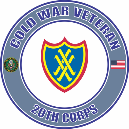 U.S. Army Cold War 20th Corps Veteran Decal