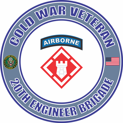 U.S. Army Cold War 20th Engineer Brigade Veteran Decal