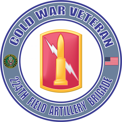 U.S. Army Cold War 224th Field Artillery Brigade Veteran Decal