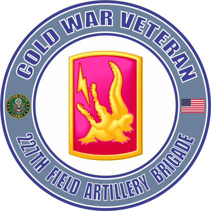 U.S. Army Cold War 227th Field Artillery Brigade Veteran Decal