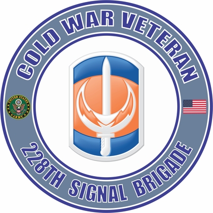 U.S. Army Cold War 228th Signal Brigade Veteran Decal