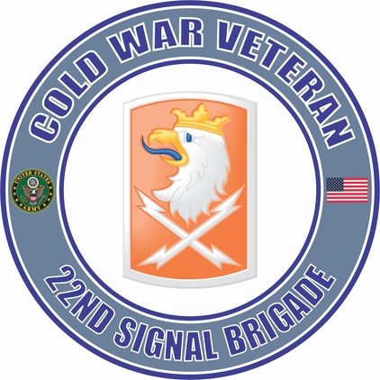 U.S. Army Cold War 22nd Signal Brigade Veteran Decal