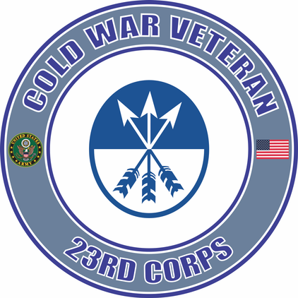 U.S. Army Cold War 23rd Corps Veteran Decal