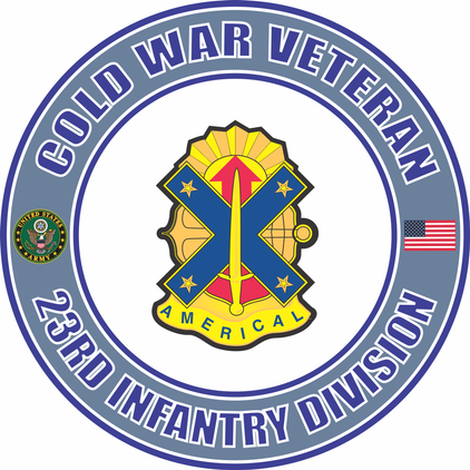 U.S. Army Cold War 23rd Infantry Unit Crest Veteran Decal