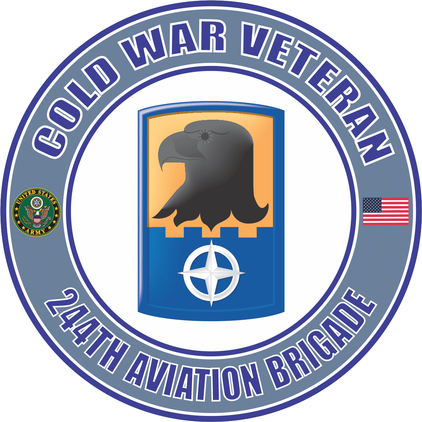 U.S. Army Cold War 244th Aviation Brigade Veteran Decal