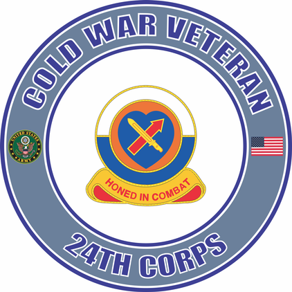 U.S. Army Cold War 24th Corps Veteran Decal