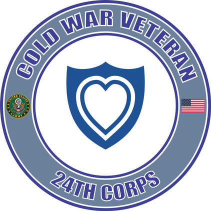 U.S. Army Cold War 24th Corps Veteran Decal