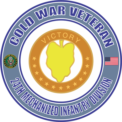 U.S. Army Cold War 24th Mech Infantry  Unit Crest Veteran Decal
