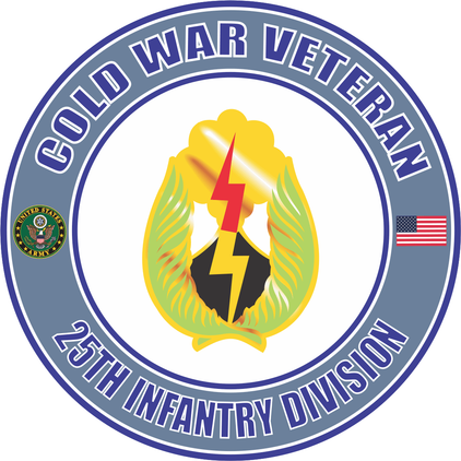U.S. Army Cold War 25th Infantry Unit Crest Veteran Decal