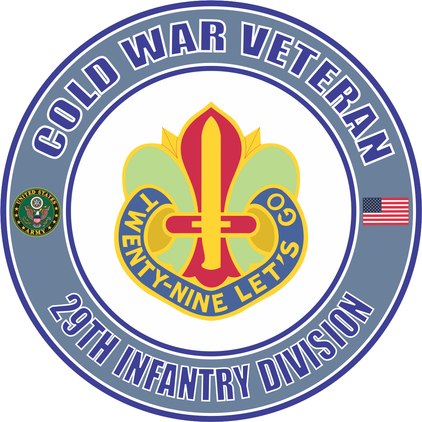 U.S. Army Cold War 29th Infantry Unit Crest Veteran Decal