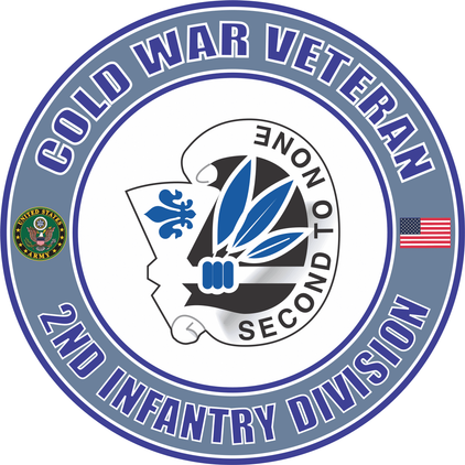 U.S. Army Cold War 2nd Infantry Division Unit Crest Veteran Decal