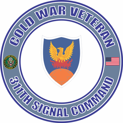 U.S. Army Cold War 311th Signal Command Veteran Decal