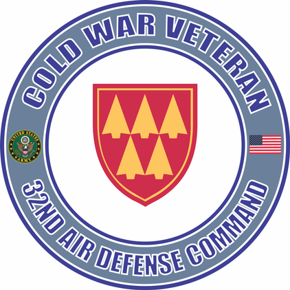 U.S. Army Cold War 32nd Air Defense Command Veteran Decal