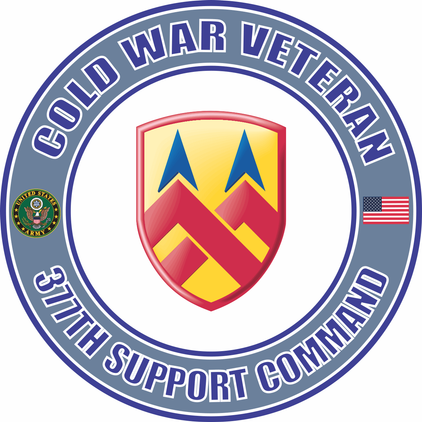 U.S. Army Cold War 377th Support Command Veteran Decal