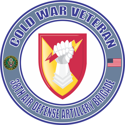U.S. Army Cold War 38th Air Defense Artillery Brigade Veteran Decal