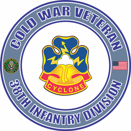 U.S. Army Cold War 38th Infantry Unit Crest Veteran Decal