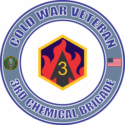 U.S. Army Cold War 3rd Chemical Brigade Veteran Decal
