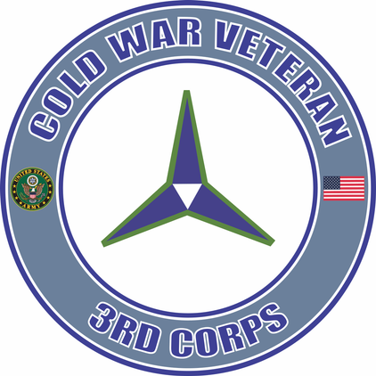 U.S. Army Cold War 3rd Corps Veteran Decal