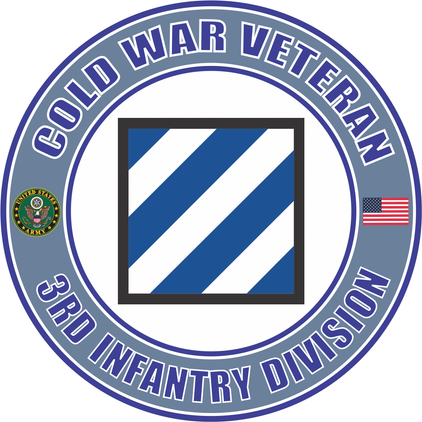 U.S. Army Cold War 3rd Infantry Division Veteran Decal