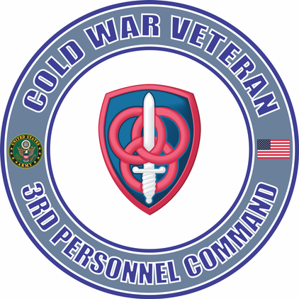 U.S. Army Cold War 3rd Personnel Command Veteran Decal