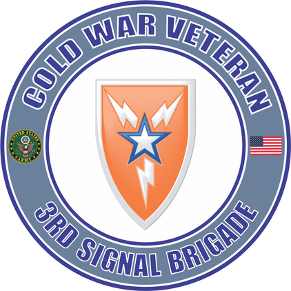 U.S. Army Cold War 3rd Signal Brigade Veteran Decal