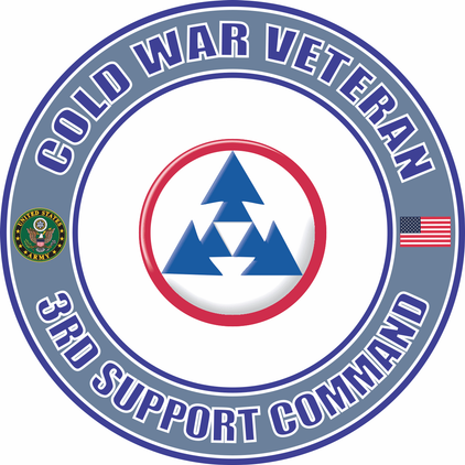 U.S. Army Cold War 3rd Support Command Veteran Decal