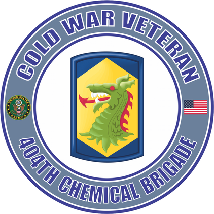 U.S. Army Cold War 404th Chemical Brigade Veteran Decal