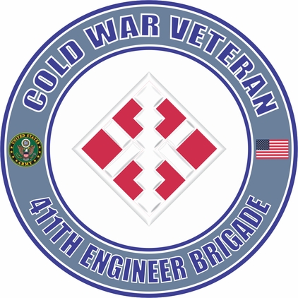 U.S. Army Cold War 411th Engineer Brigade Veteran Decal