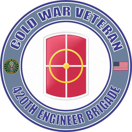 U.S. Army Cold War 420th Engineer Brigade Veteran Decal