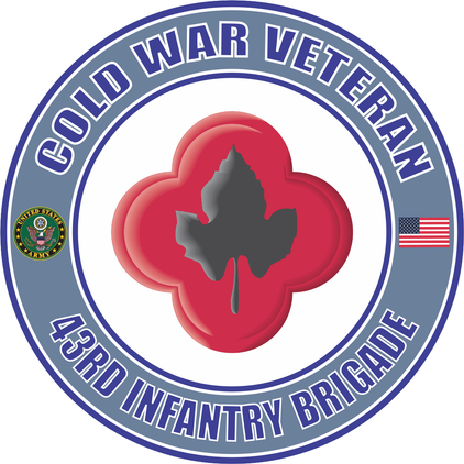 U.S. Army Cold War 43rd Infantry Brigade Veteran Decal