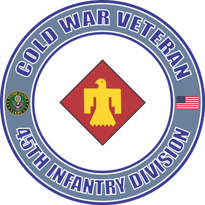 U.S. Army Cold War 45th Infantry Veteran Decal