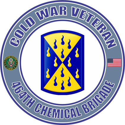 U.S. Army Cold War 464th Chemical Brigade Unit Crest Veteran Decal