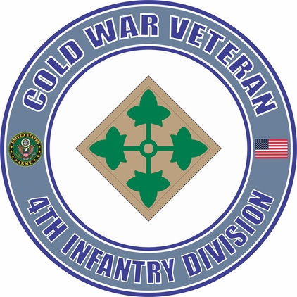 U.S. Army Cold War 4th Infantry Division Veteran Decal