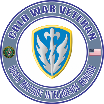 U.S. Army Cold War 504th Military Intelligence Brigade Veteran Decal