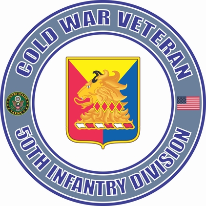 U.S. Army Cold War 50th Armored Unit Crest Veteran Decal