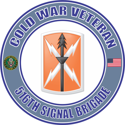 U.S. Army Cold War 516th Signal Brigade Veteran Decal
