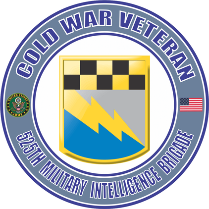 U.S. Army Cold War 525th Military Intelligence Veteran Decal