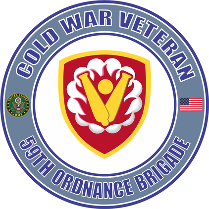 U.S. Army Cold War 59th Ordnance Brigade Veteran Decal