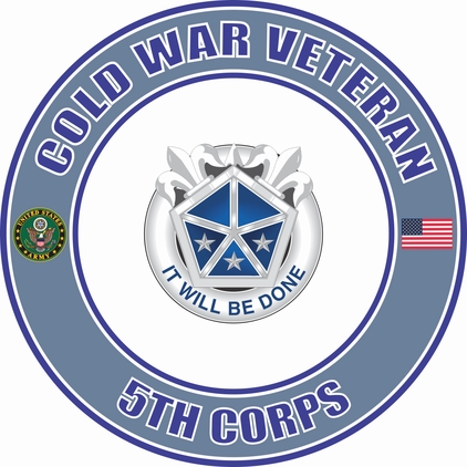 U.S. Army Cold War 5th Corps Unit Crest Veteran Decal
