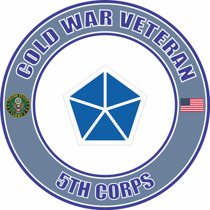 U.S. Army Cold War 5th Corps Veteran Decal