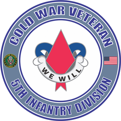 U.S. Army Cold War 5th Infantry Division Unit Crest Veteran Decal