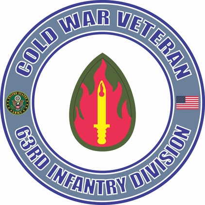 U.S. Army Cold War 63rd Infantry Veteran Decal