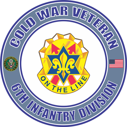 U.S. Army Cold War 6th Infantry Division Unit Crest Veteran Decal
