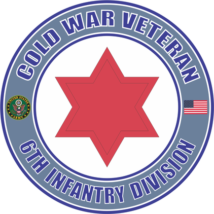 U.S. Army Cold War 6th Infantry Division Veteran Decal