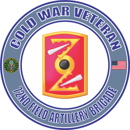 U.S. Army Cold War 72nd Field Artillery Brigade Veteran Decal