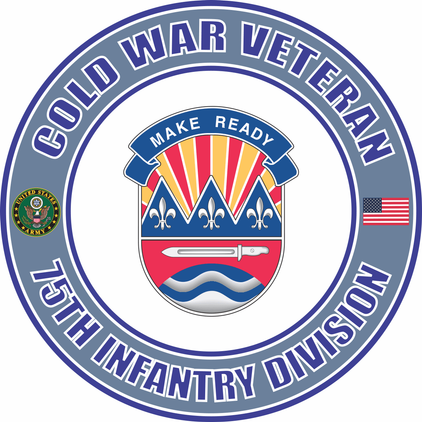 U.S. Army Cold War 75th Division Unit Crest Veteran Decal