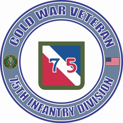 U.S. Army Cold War 75th Division Veteran Decal
