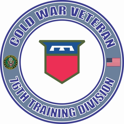U.S. Army Cold War 76th Training Division Veteran Decal